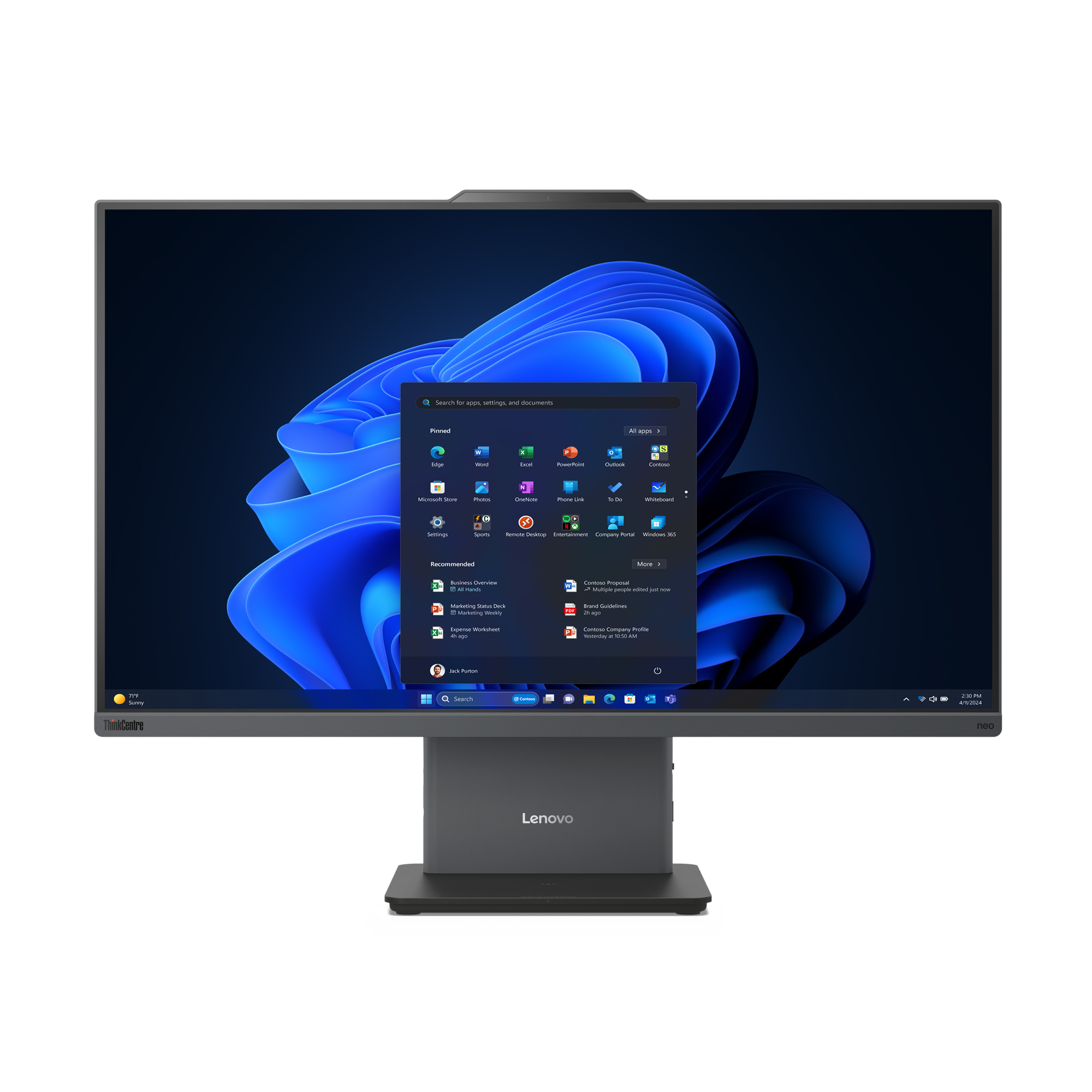 LENOVO ThinkCentre neo55a 24 G6 AMD Ryzen 5 220 60,45cm 23,8Zoll FHD 16GB 512GB SSD W11P TopSeller