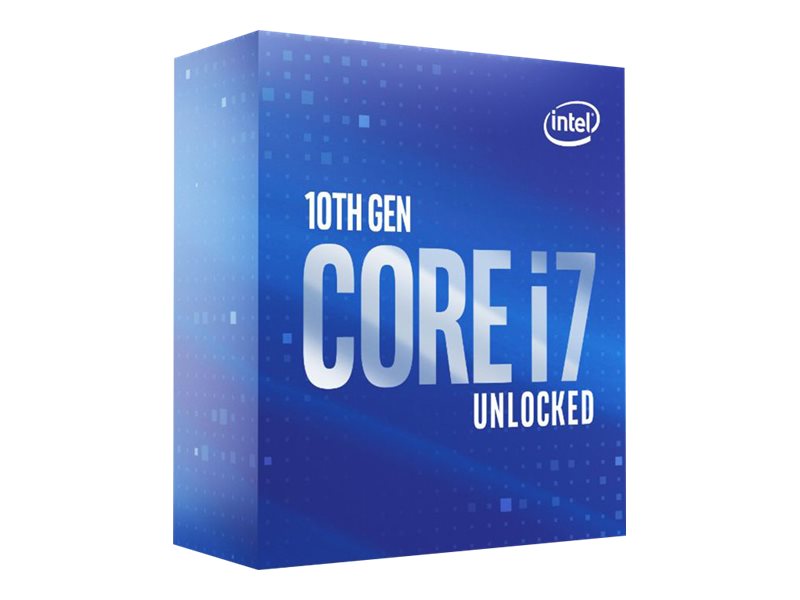 Intel Core i7 10700K - 3.8 GHz - 8 Kerne - 16 Threads - 16 MB Cache-Speicher - LGA1200 Socket - Box (ohne Kühler)