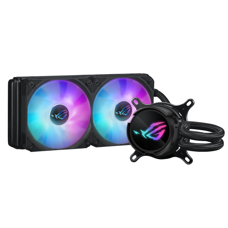 ASUS ROG Strix LC III 240 ARGB allinone CPU liquid cooler with 360 rotatable water block Premium ROG ARGB fans