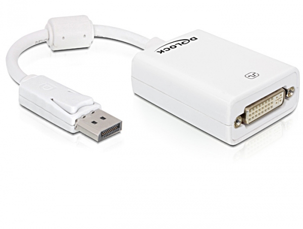 DELOCK Adapter Displayport-St > DVI24+5-Bu weiss