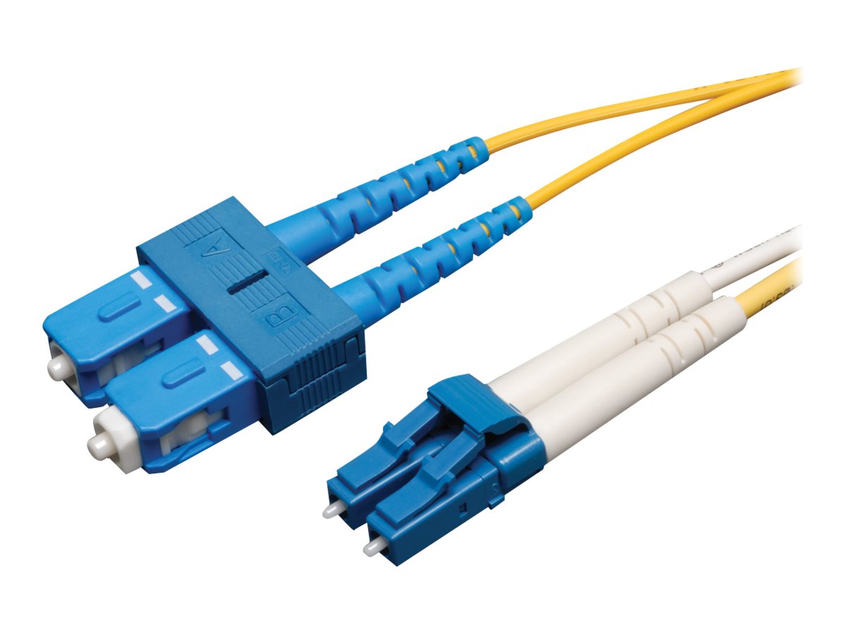 EATON TRIPPLITE Duplex Singlemode 9/125 Fiber Patch Cable LC/SC 3m 10ft.
