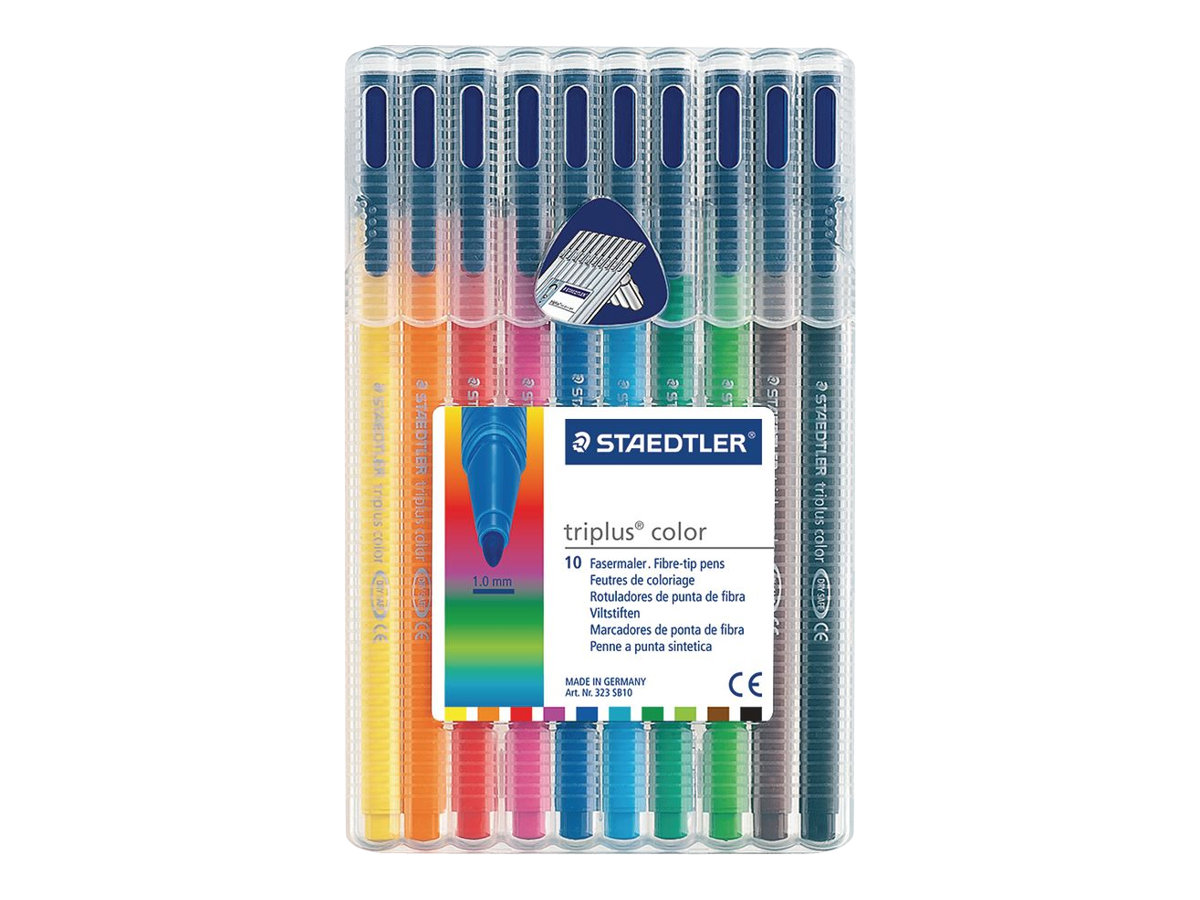 STAEDTLER triplus color Filzstifte farbsortiert, 10 St. STAEDTLER triplus color Filzstifte farbsortiert, 10 St.
