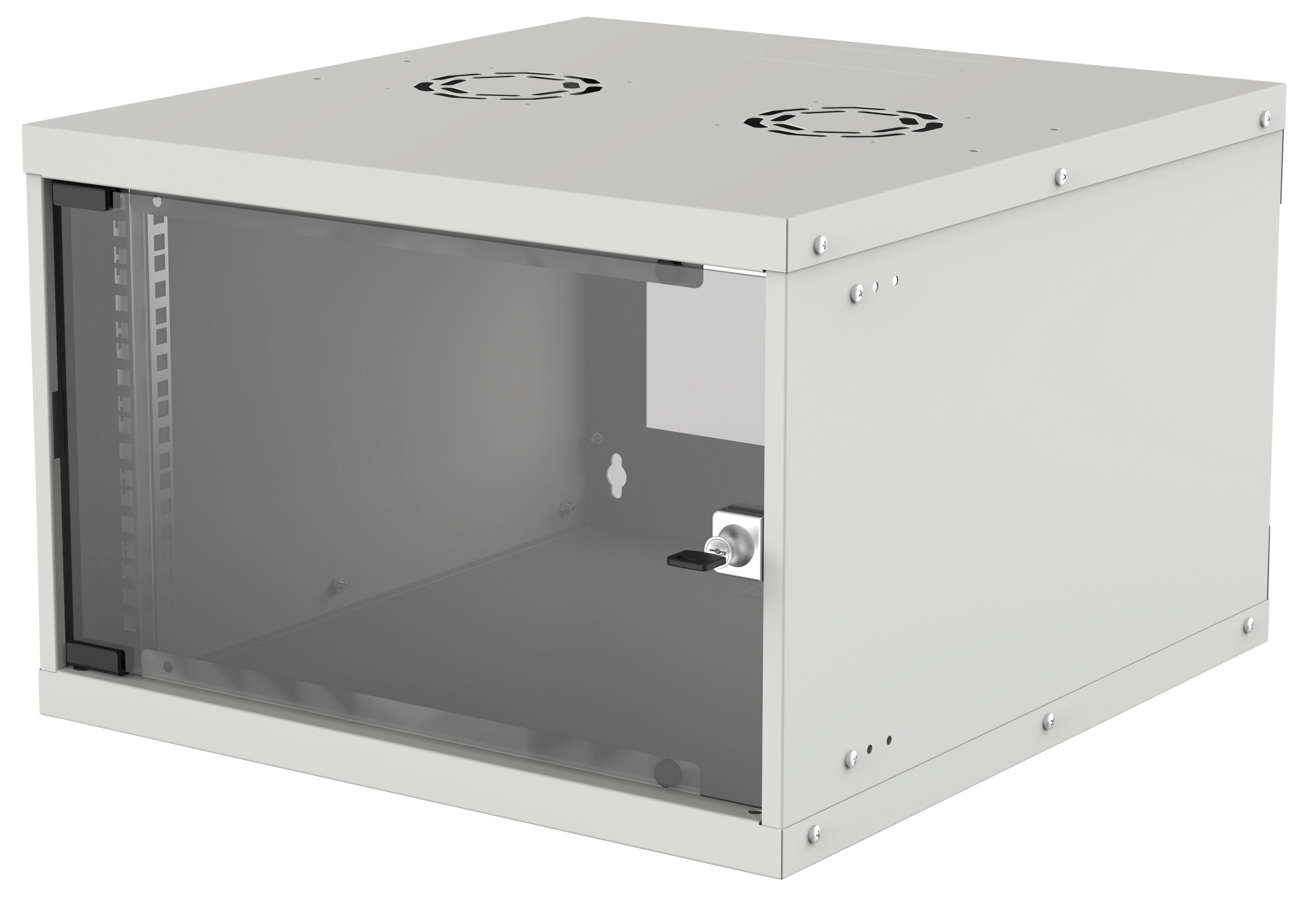 Intellinet Wandverteiler 6HE 540x400 Flatpack Grau