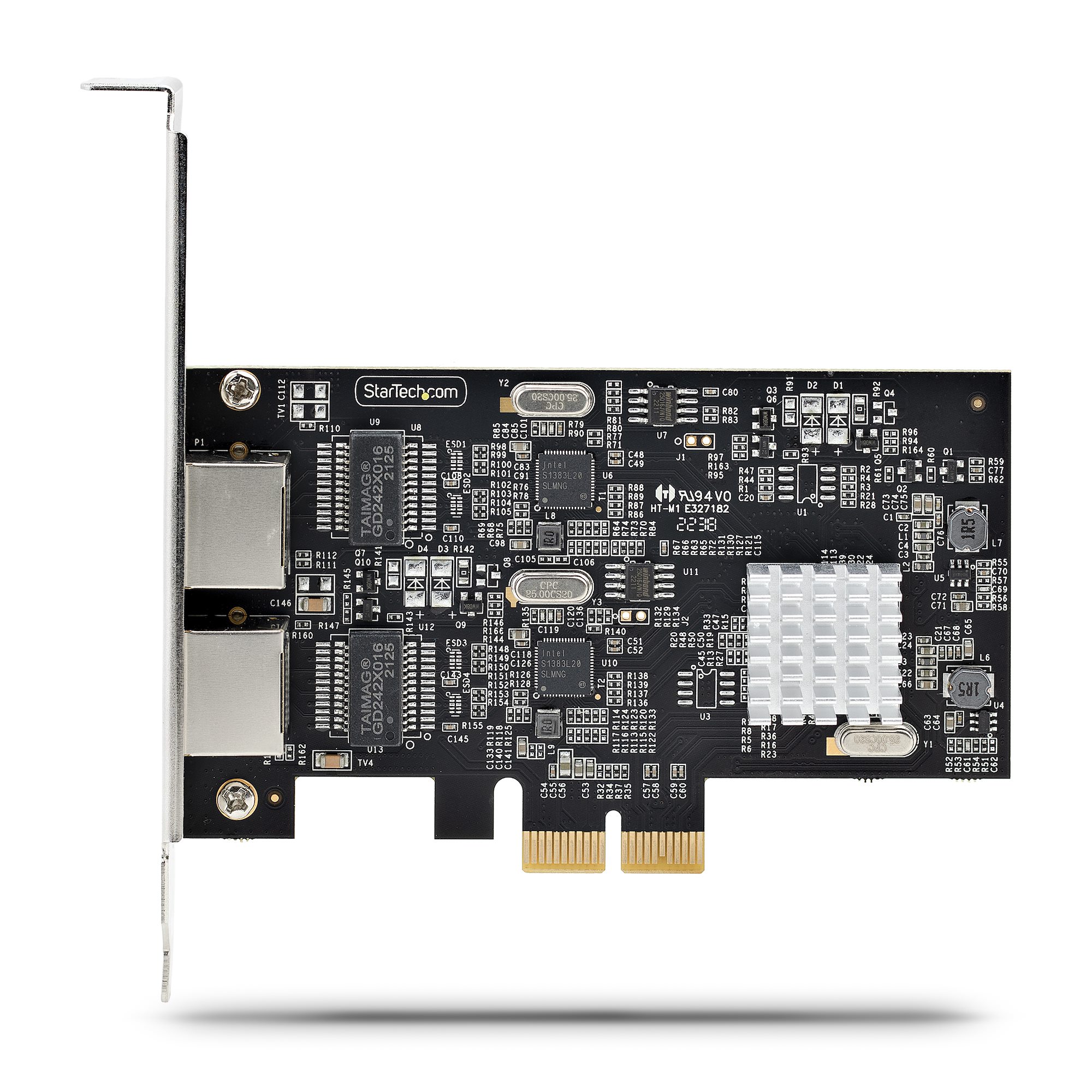STARTECHCOM 2Port 25 Gbit PCIe Netzwerkkarte Intel I225V DualPort Computer LAN Karte MultiGigabit NIC 25G PCI Express Server
