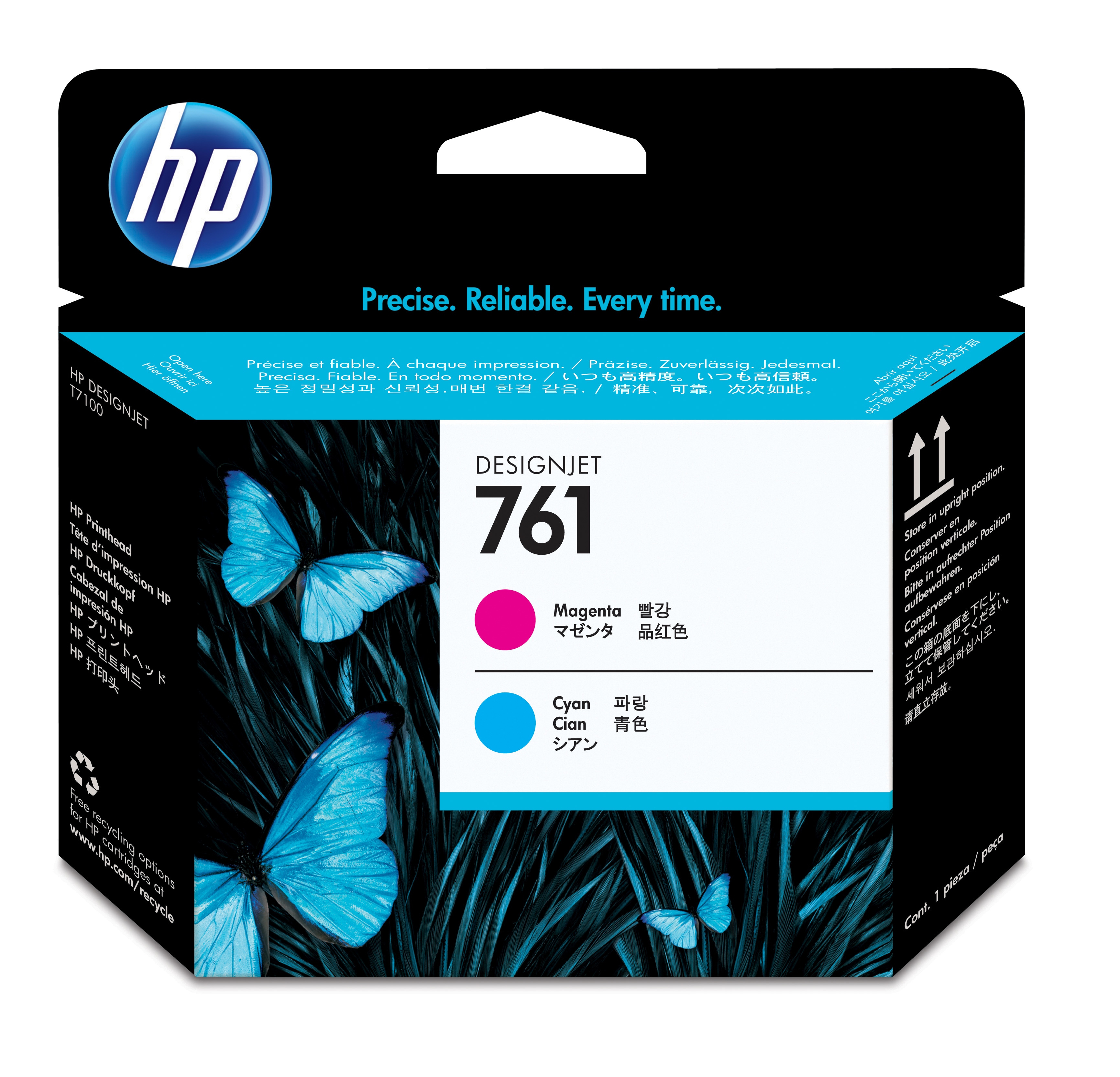 HP 761CH646A magenta, cyan Druckkopf