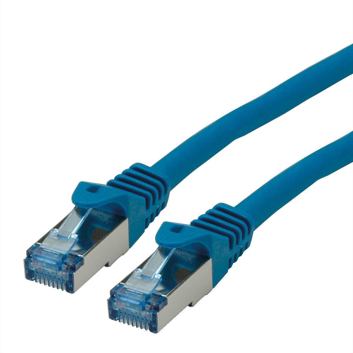 Roline Patch‑Kabel Cat.6A S/FTP blau 1 m