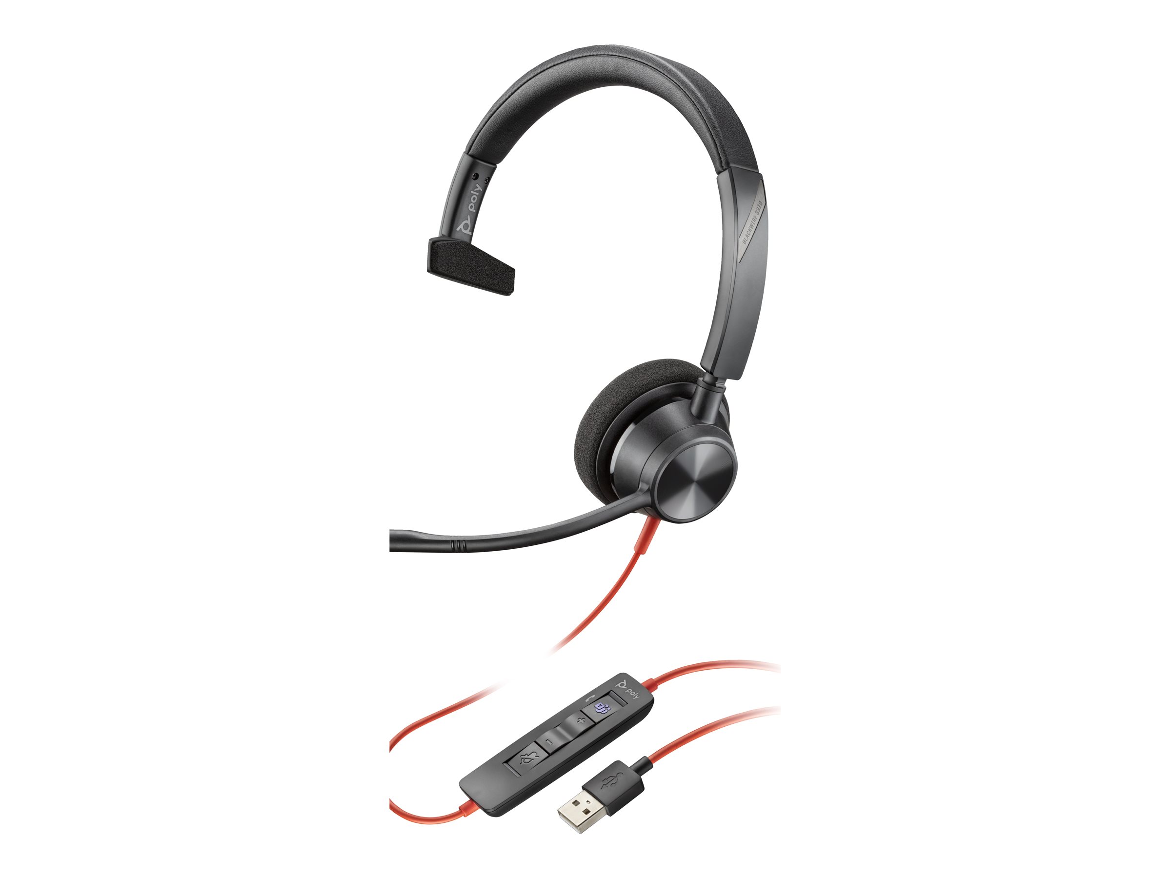 Poly Headset Blackwire C3310 Mono USB-C/A Teams