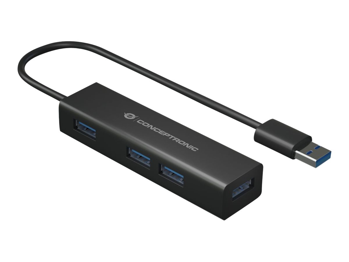 CONCEPTRONIC 4Port Hub USBA30C Adap4xA30 oNetz sw