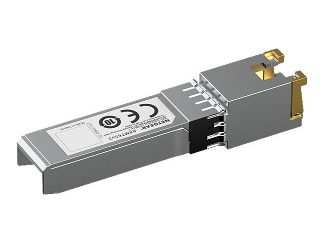 NETGEAR 10GBASE-T SFP+ Transceiver AXM765 mit CAT6a- oder CAT7-Kabel bis zu 80 Meter passt in SFP+- oder SFP28-Schnittstellen NETGEAR 10GBASE-T SFP+ Transceiver AXM765 mit CAT6a- oder CAT7-Kabel bis zu 80 Meter passt in SFP+- oder SFP28-Schnittstellen