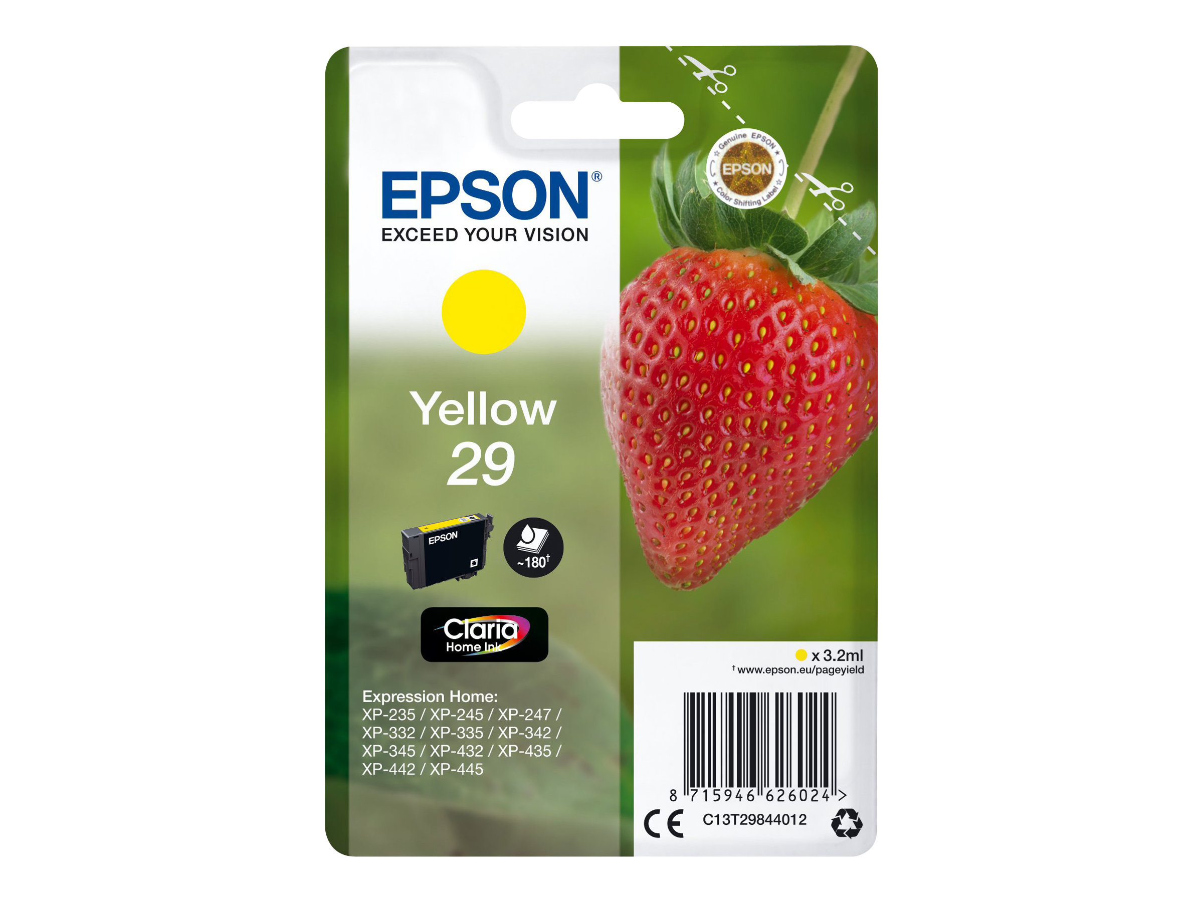 C13T29844012 EPSON XP Tinte yellow ST