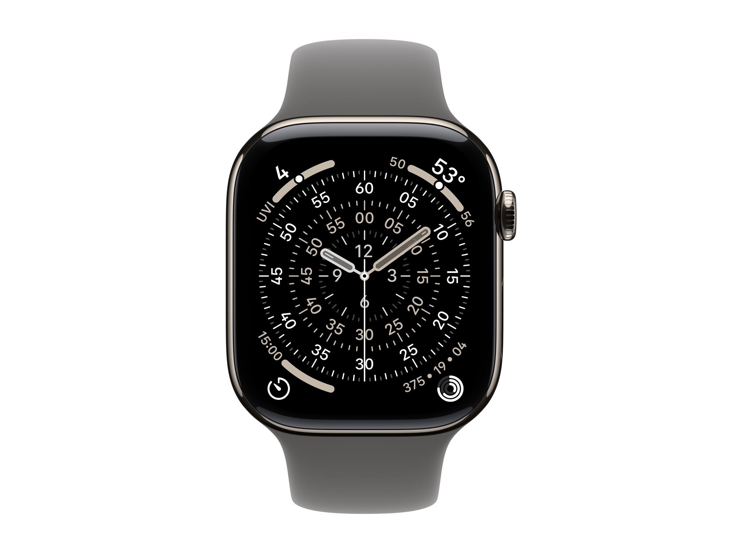 APPLE Watch Series 11 GPS + Cellular 46mm Natural Titanium Case with Stone Grey Sport Band - S/M APPLE Watch Series 11 GPS + Cellular 46mm Natural Titanium Case with Stone Grey Sport Band - S/M