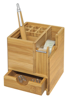 WEDO Schreibtisch-Organizer Bambus braun Bambus 4 Fächer 10,3 x 10,3 x 11,7 cm WEDO Schreibtisch-Organizer Bambus braun Bambus 4 Fächer 10,3 x 10,3 x 11,7 cm