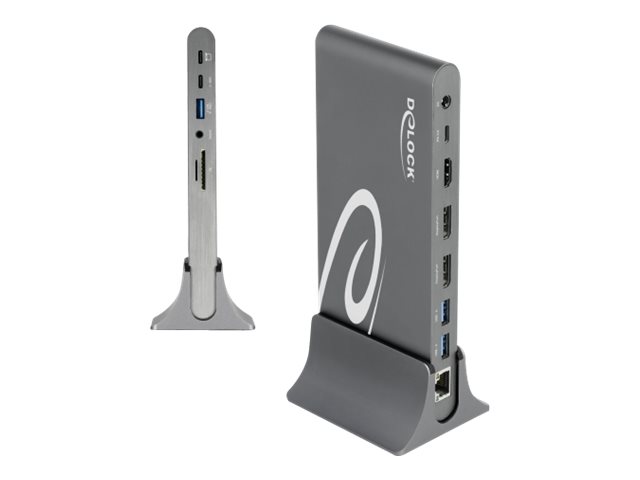 DELOCK USB-C DP 1.4 Dockingstation Triple 4K Display HDMI/ DisplayPort/ USB/ LAN