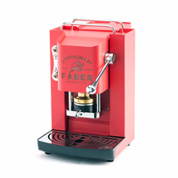 Faber Pro Deluxe ESE Pad Espressomaschine Coral Pink & Messing