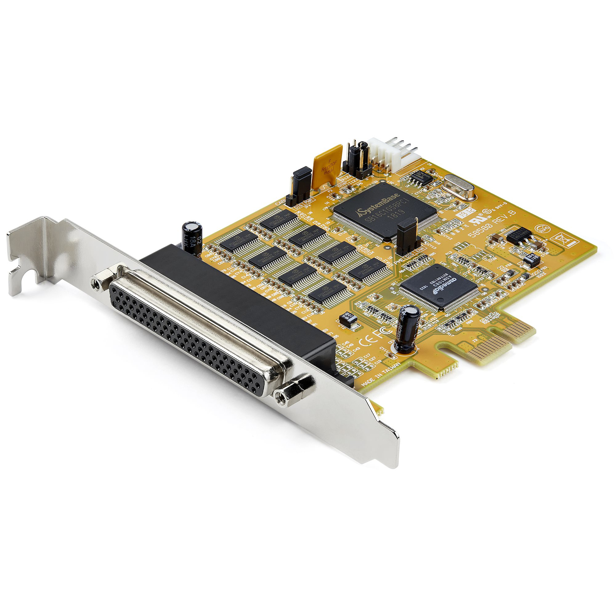 STARTECHCOM 8 Port PCI Express RS232 Serielle adapterkarte PCIe zu Seriel DB9 RS232 Controllerkarte 16C1050 UART 15kV ESD