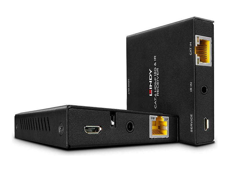 LINDY 50m Cat.6 18G HDMI & IR Extender with Loop Out port LINDY 50m Cat.6 18G HDMI & IR Extender with Loop Out port
