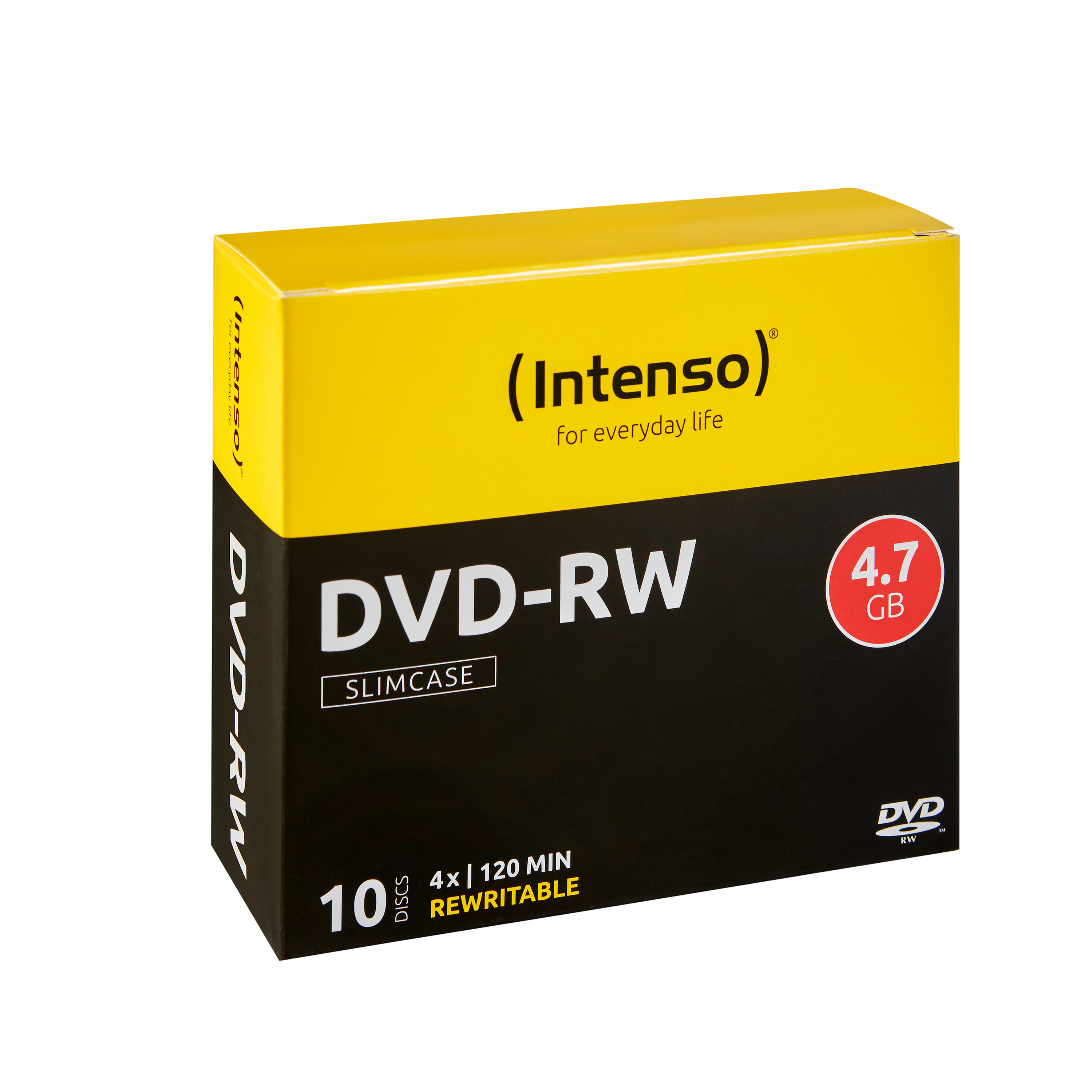 10 Intenso DVD-RW 4,7 GB wiederbeschreibbar 10 Intenso DVD-RW 4,7 GB wiederbeschreibbar