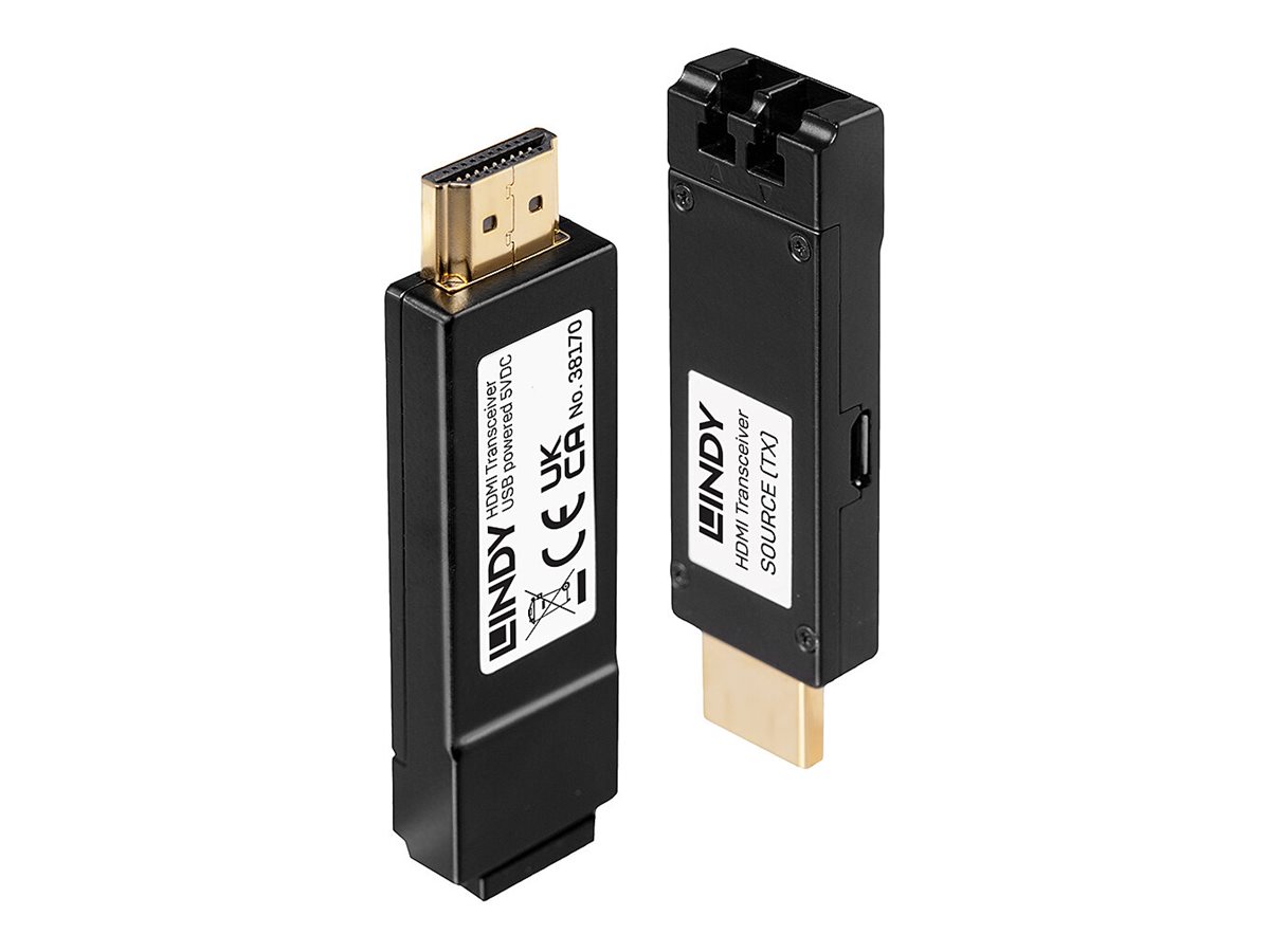 LINDY HDMI Extender 4K LWL 300m. Duplex LC Multimode 50/125 OM3, nicht enthalten LINDY HDMI Extender 4K LWL 300m. Duplex LC Multimode 50/125 OM3, nicht enthalten