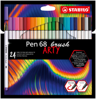 STABILO Pen 68 brush ARTY Filzstifte farbsortiert, 24 St. STABILO Pen 68 brush ARTY Filzstifte farbsortiert, 24 St.