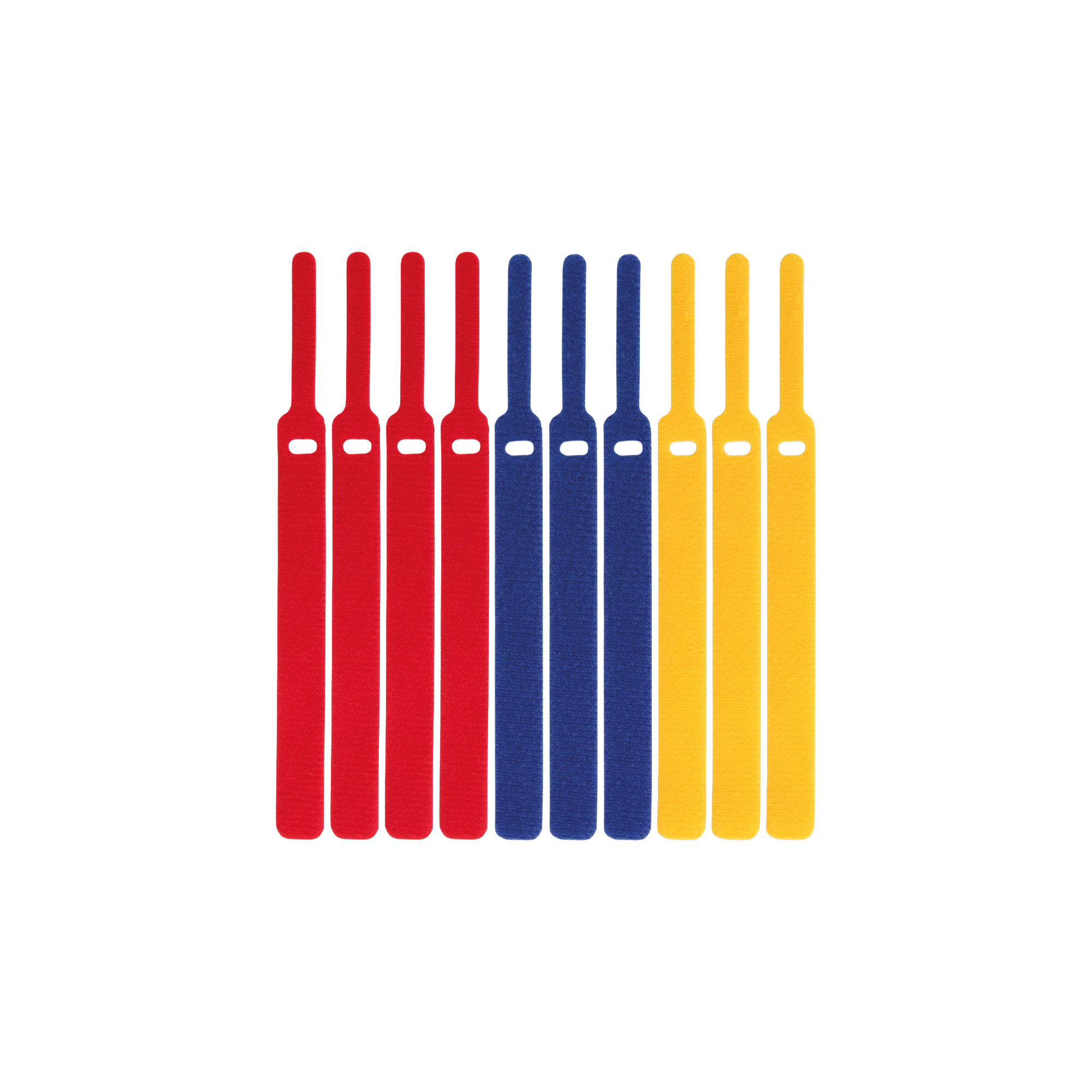 LABEL THE CABLE Klettkabelbinder BASIC STRAPS farbsortiert 17,0 cm x 1,4 cm, 10 St