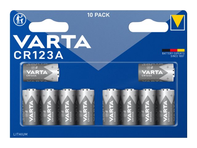 10 VARTA Batterien CR123A Fotobatterie 3,0 V