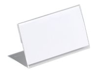 DURABLE Tischnamensschilder 8055-19 transparent 10,0 x 5,2 cm, 10 St.