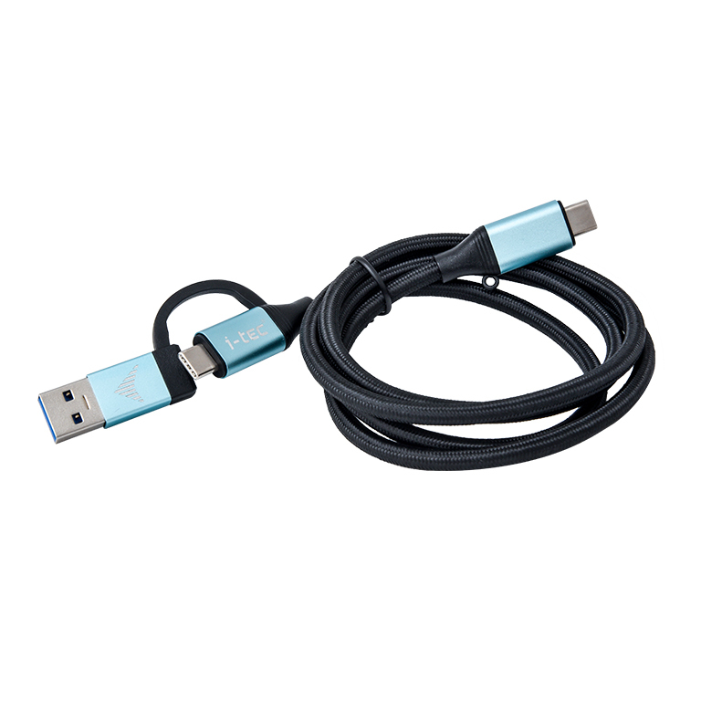 ITEC USBC auf USBC Kabel mit integriertem USB 30 Adapter 100cm