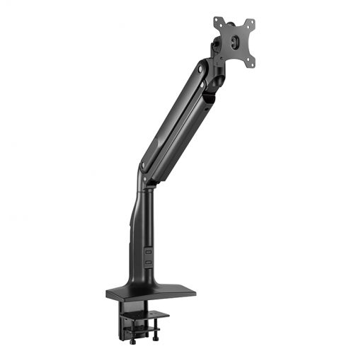 HAGOR Gasliftarm Single fuer 1x 43-109cm 1x Monitor 17-43Zoll schwenkbar neigbar drehbar VESA 200x100 Traglast 2,5-18kg