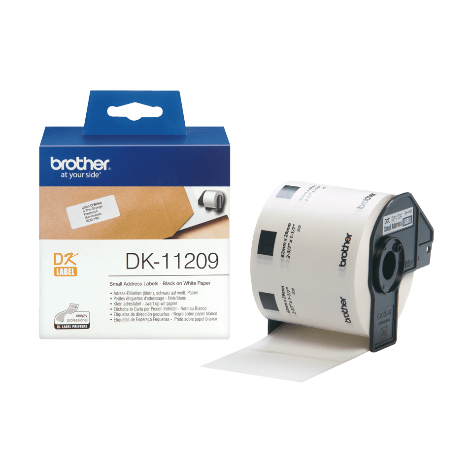 Brother Etiketten DK11209 PTouch, Adressetiketten 62x29mm