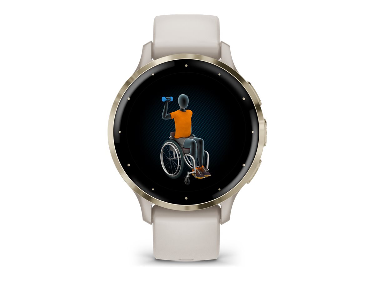 GARMIN Venu 3S Smartwatch elfenbein, softgold