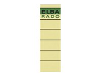 ELBA Ordneretiketten beige 8,0 cm Rückenbreite
