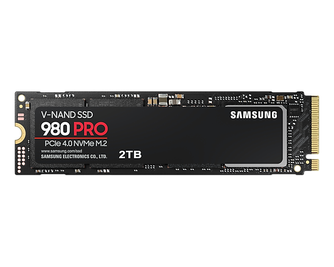 Samsung 980 PRO Series NVMe SSD, PCIe 4.0 M.2 Typ 2280 - 2 TB