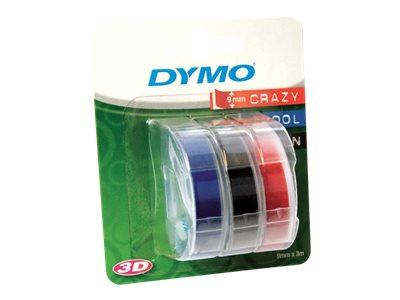 S0847750 DYMO 9mm PRAEGEBAND (3) COLOR