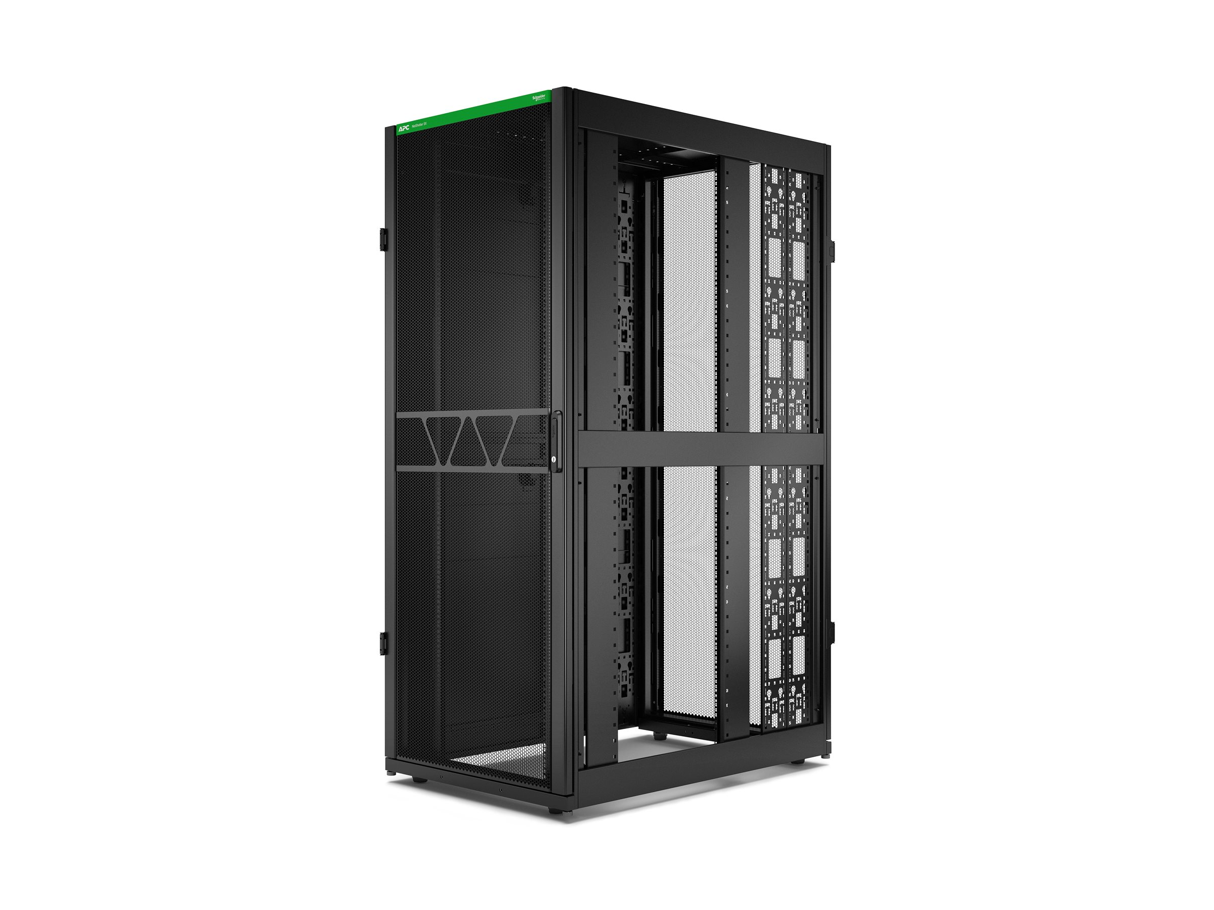 APC NetShelter SX Gen 2 Rack cabinet 1991H x 800W x 1200D mm with sides floorstanding Black 42U 19 TAA Compliant