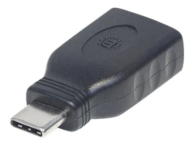 MANHATTAN USB Typ C auf Typ-A Adapter 3.1 Gen1 Typ C-Stecker auf Typ A-Buchse bis zu 5 Gbit/s schwarz MANHATTAN USB Typ C auf Typ-A Adapter 3.1 Gen1 Typ C-Stecker auf Typ A-Buchse bis zu 5 Gbit/s schwarz