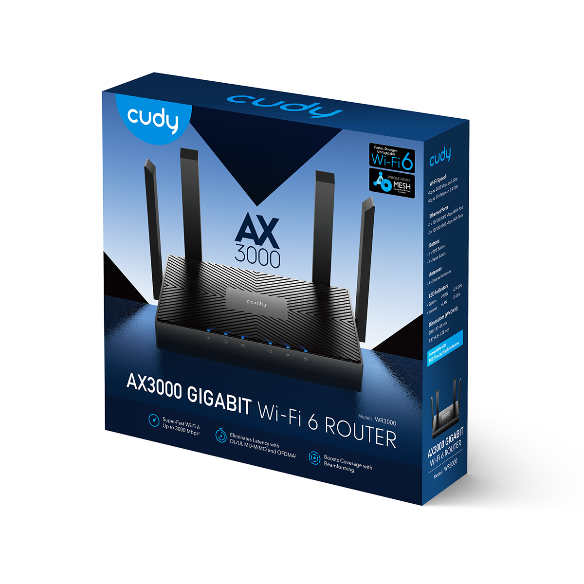 Cudy AX3000 Gigabit Wi-Fi 6 Mesh Router