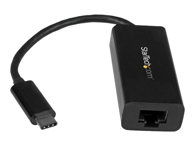 StarTech.com USB C to Gigabit Ethernet Adapter - Black - USB 3.1 to RJ45 LAN Network Adapter - USB Type C to Ethernet (US1GC30B) - Netzwerkadapter - USB-C - Gigabit Ethernet