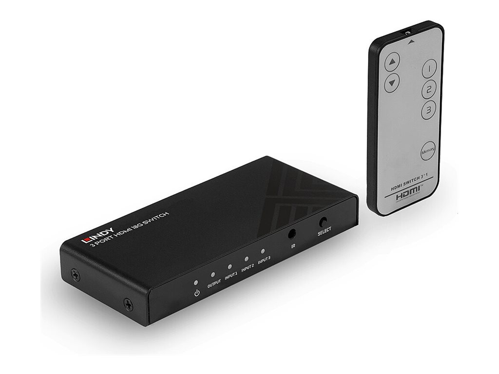 LINDY 3 Port HDMI 18G Switch LINDY 3 Port HDMI 18G Switch