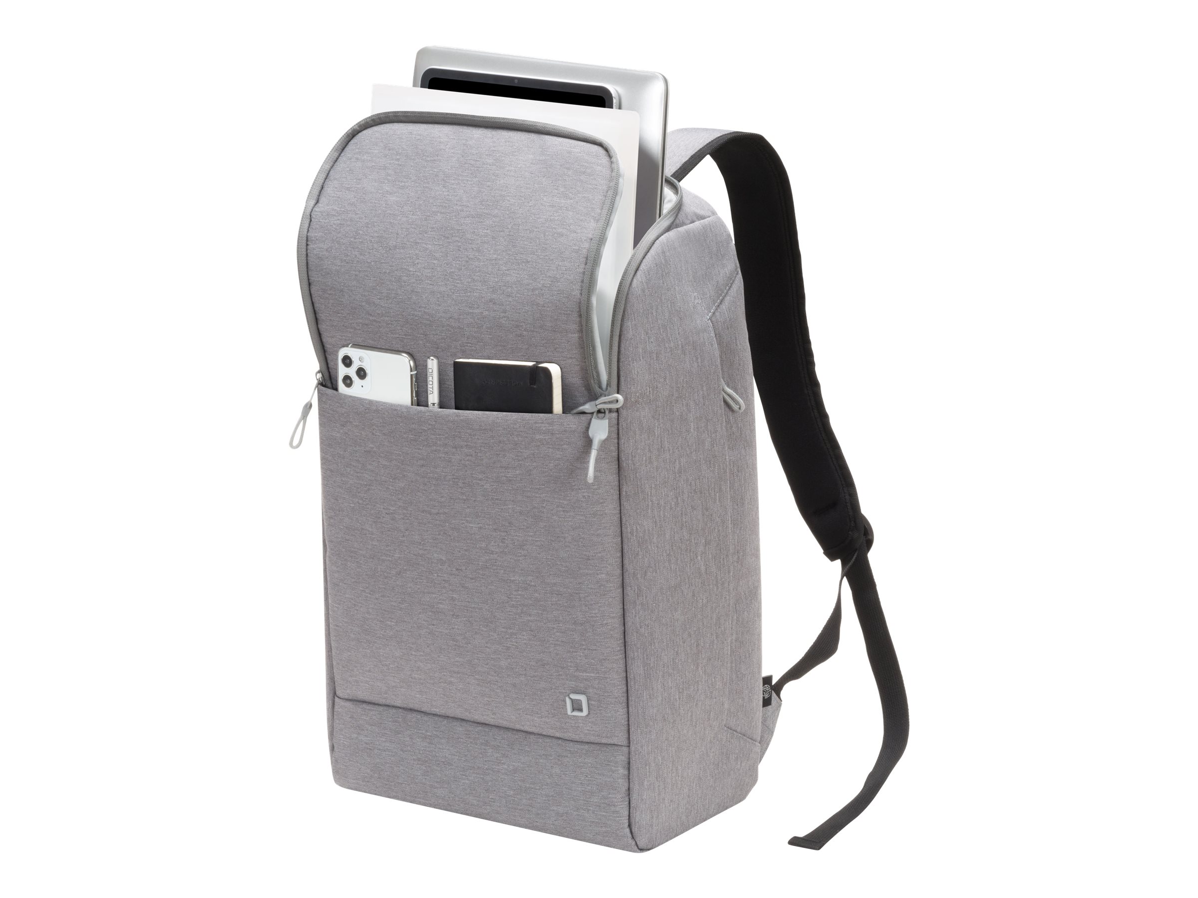 DICOTA LaptopRucksack Eco MOTION Kunstfaser hellgrau 23,0 l bis 39,6 cm 15,6 Zoll
