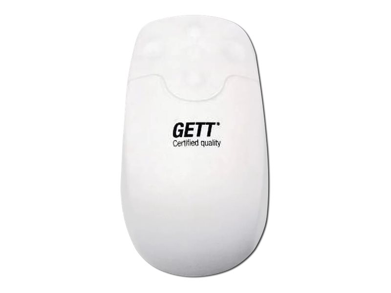 GETT GCQ Silikon Maus Scrollfunktion kabellos Funk 2,4MHz IP65 desinfizierbar optisch USB Farbe weiss GETT GCQ Silikon Maus Scrollfunktion kabellos Funk 2,4MHz IP65 desinfizierbar optisch USB Farbe weiss