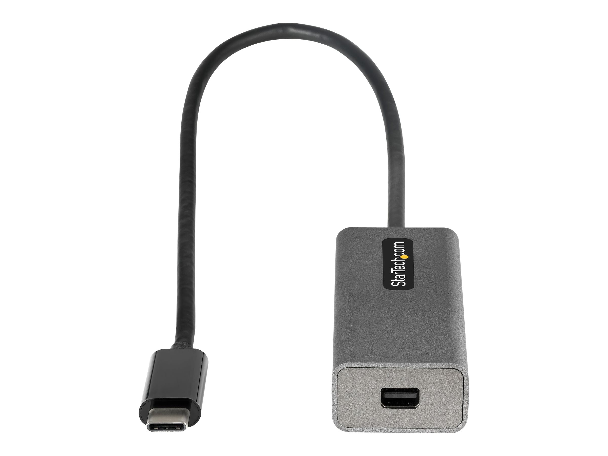 STARTECH.COM USB-C to Mini DisplayPort Adapter 4K 60Hz Monitor Video Converter 30cm Long Attached Cable