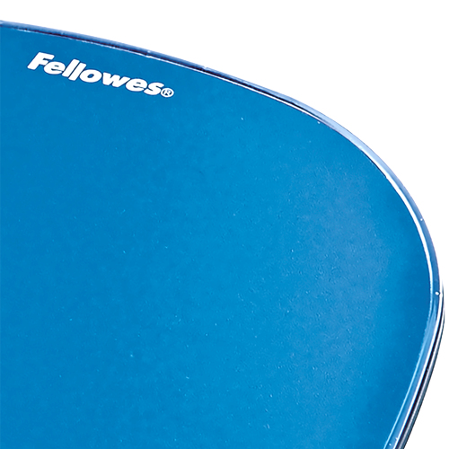 Fellowes Mousepad mit Handgelenkauflage Crystals Gel blau