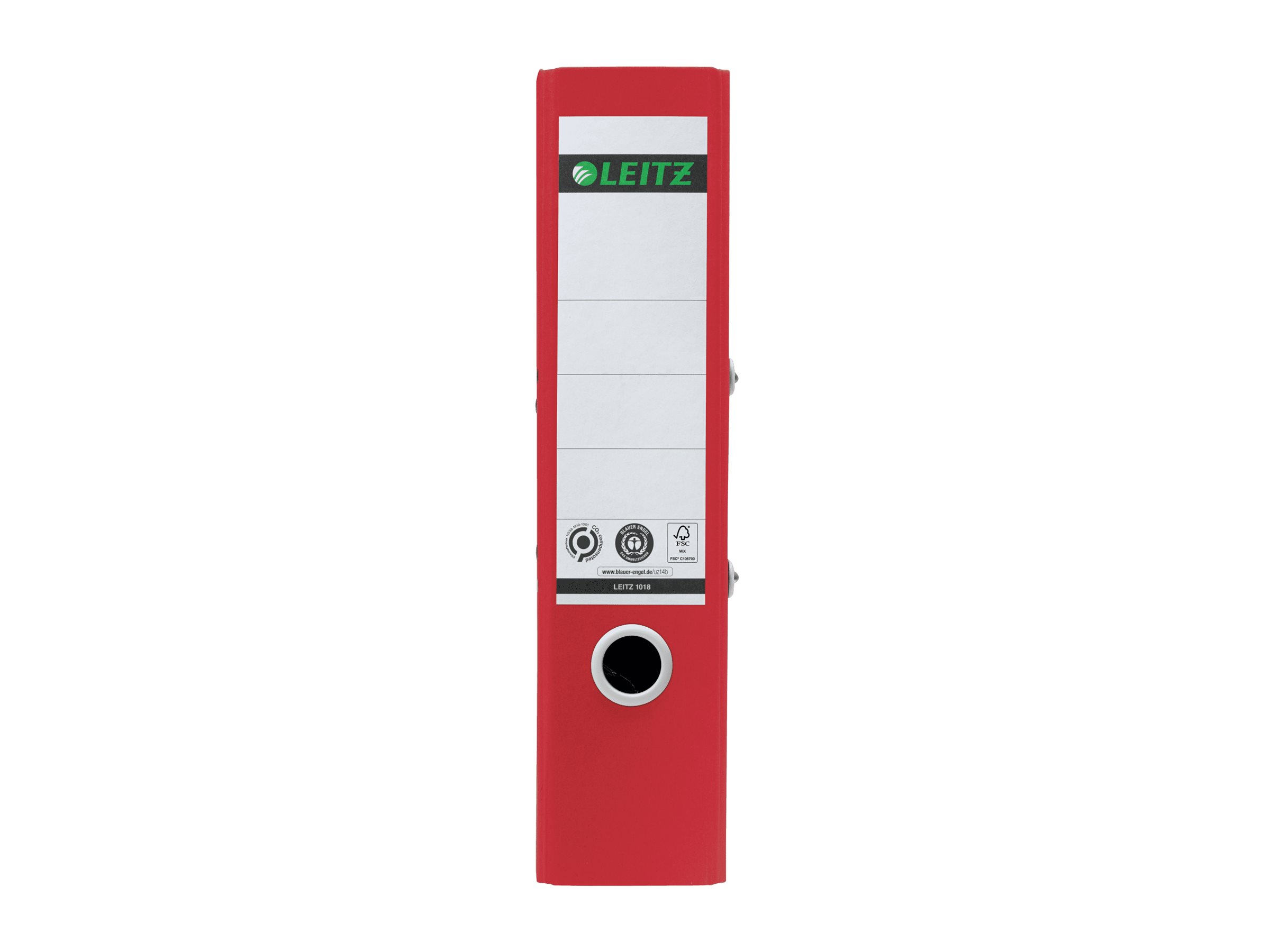 LEITZ recycle 1018 Ordner rot Karton 8,0 cm DIN A4