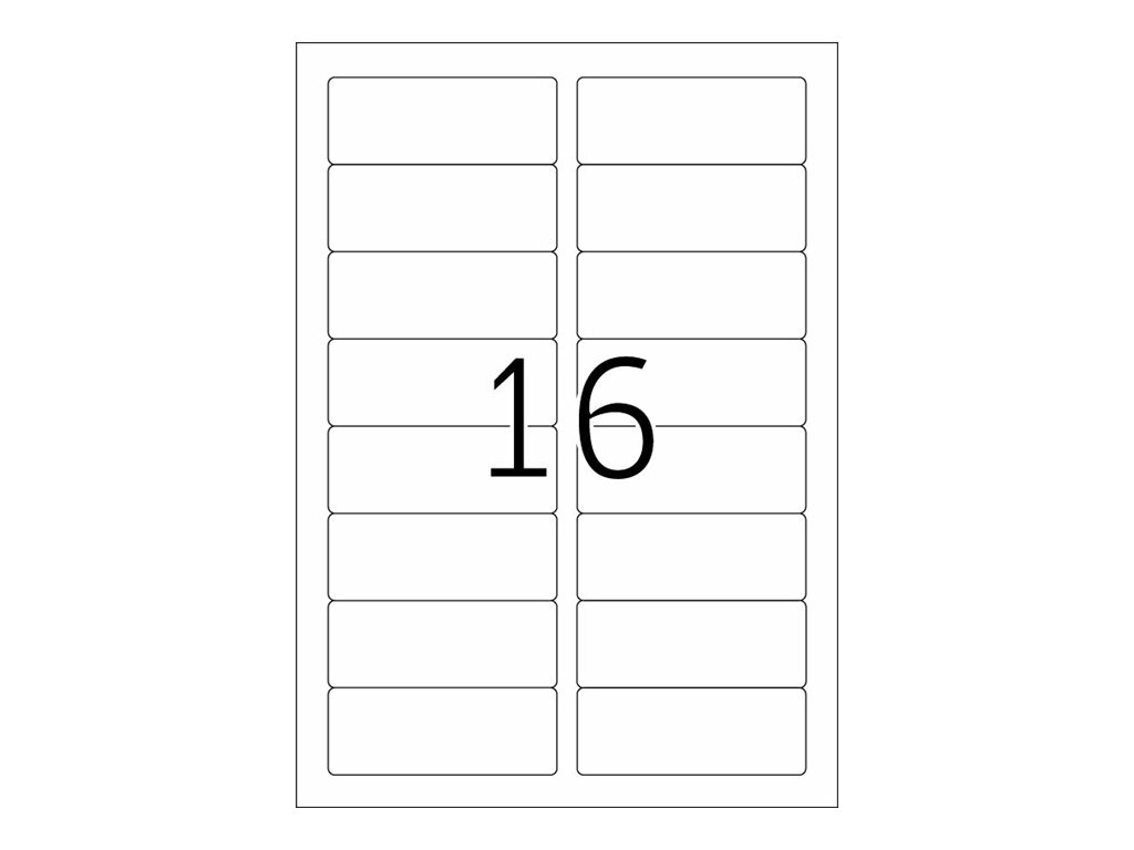 1.600 HERMA Etiketten 10303 weiÃ 88,9 x 33,8 mm