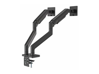 MANHATTAN Tischhalterung mit mechanischer Feder zwei Gelenke für zwei Monitore 43,18-114,30cm 17-45Zoll und bis zu 20 kg/Monitor