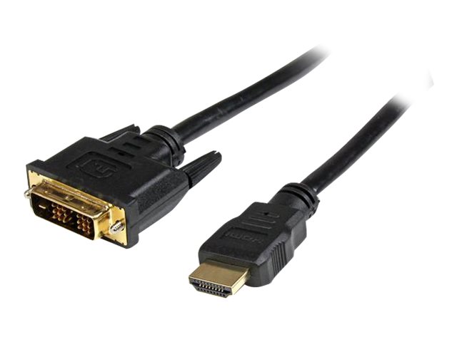 StarTech.com 1m HDMI auf DVI-D Kabel - HDMI zu DVI Adapterkabel bidirektional - St/St - Videokabel - HDMI / DVI - 1 m