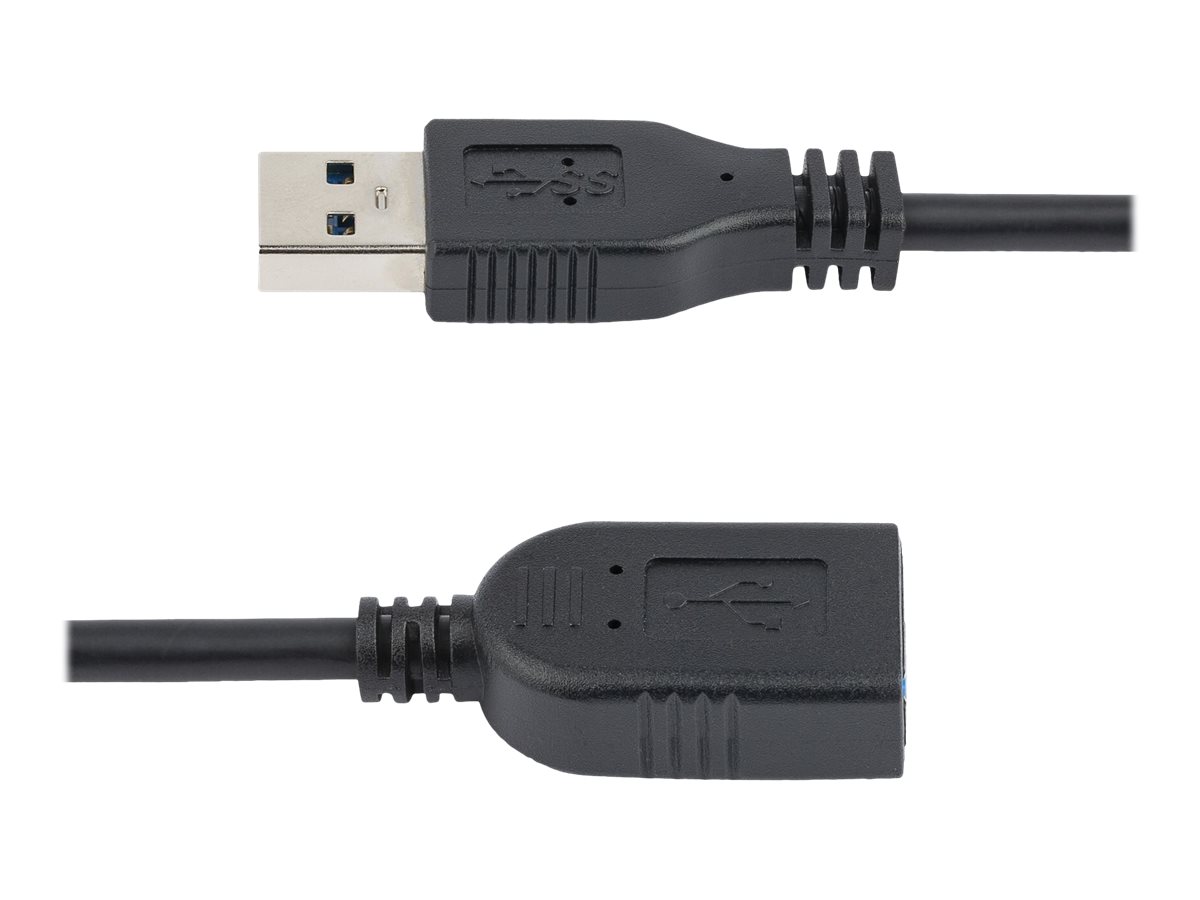 StarTech.com 15cm USB 3.0 Verlängerungskabel - USB 3 Typ A Kabel Verlängerung - Stecker/ Buchse - Schwarz - USB-Verlängerungskabel - USB Typ A bis USB Typ A - 15.2 cm