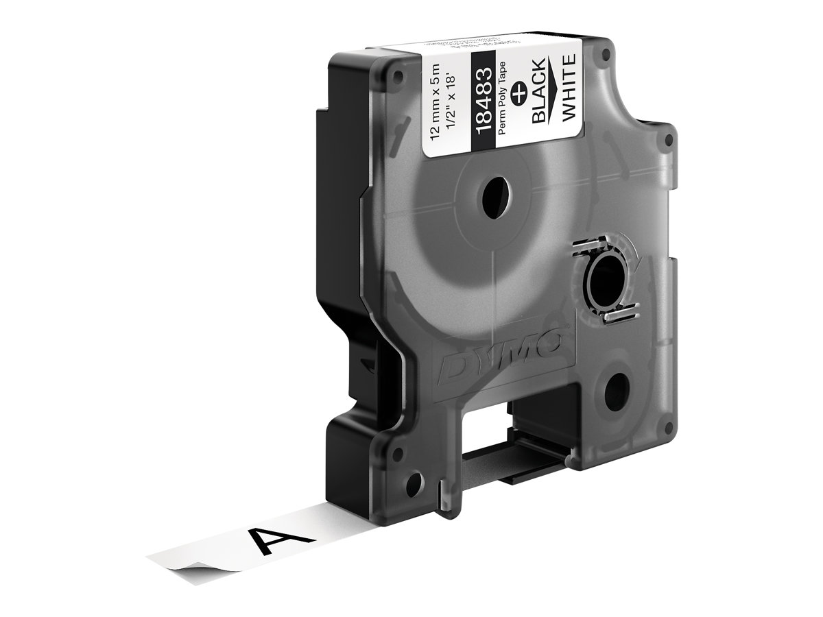18483 DYMO ID1 12mm SCHWARZ-WEISS