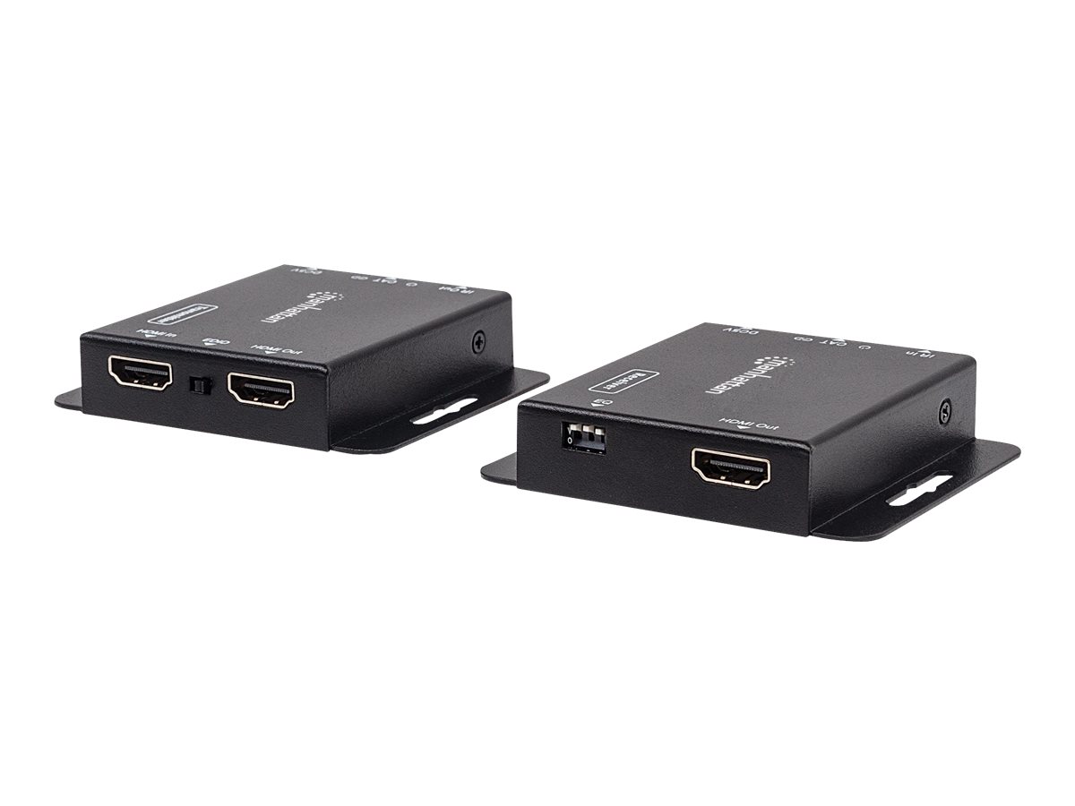 MANHATTAN HDMI over Ethernet Extender Kit Signalverstaerker 1080p bis zu 50 m ueber ein Cat6-Netzwerkkabel lokaler HDMI Ausgang