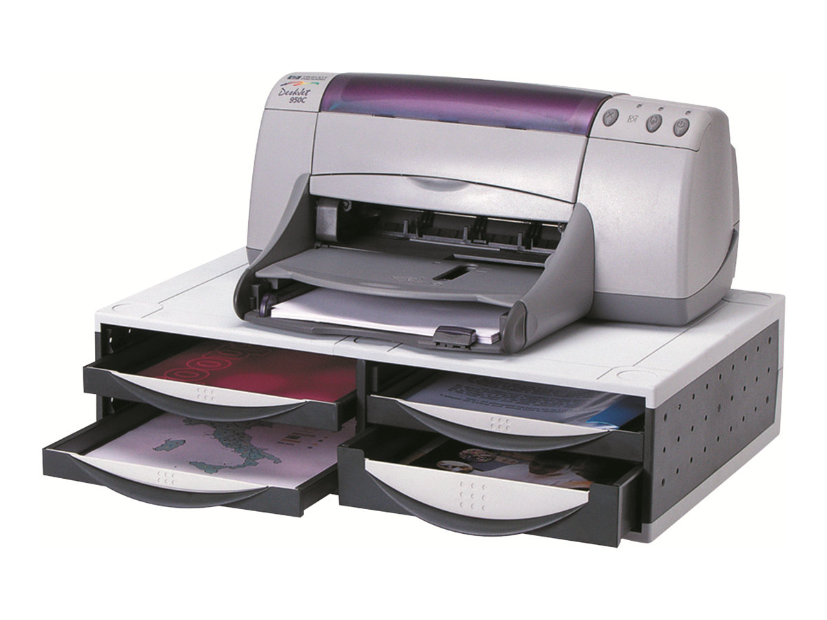 Fellowes Drucker-/Fax-Organizer mit 4 Schubladen grau